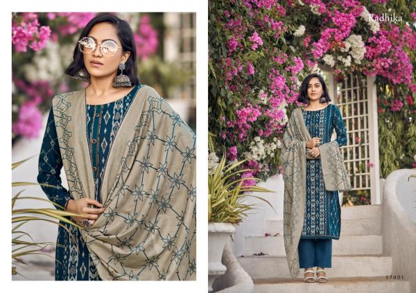 Radhika Azara Black Berry Vol 3 Cotton Designer Dress Materials